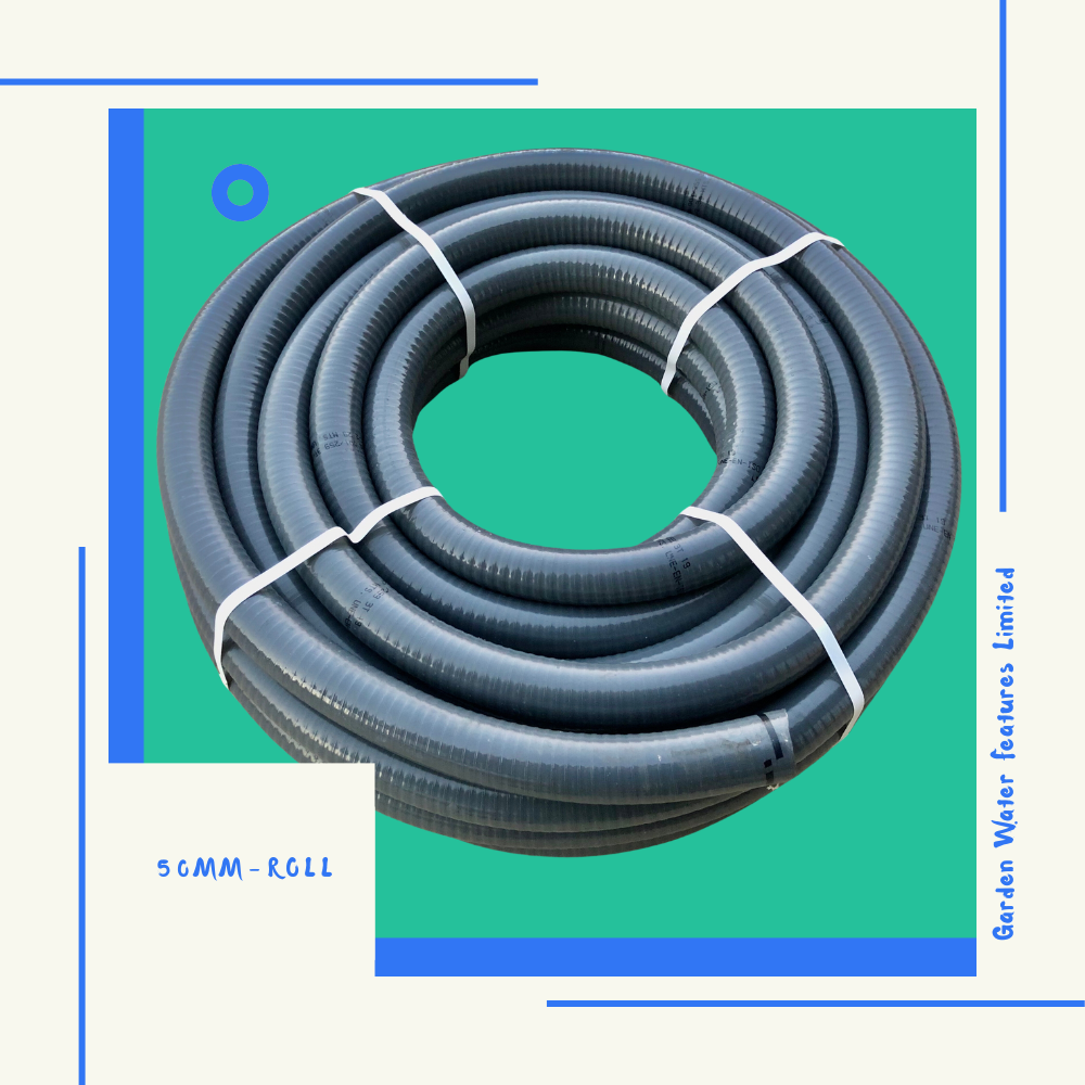 Pond Hose - Solvent - Flexible PVC Pipe - WaterFeature.Shop
