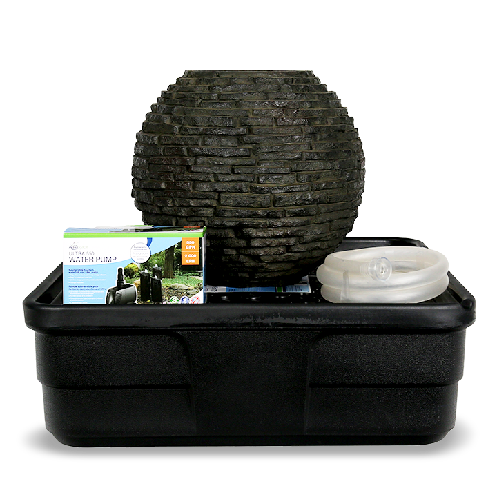 Extra Small Stacked Slate Sphere Kit - Aquascape UK - Garden Water Features