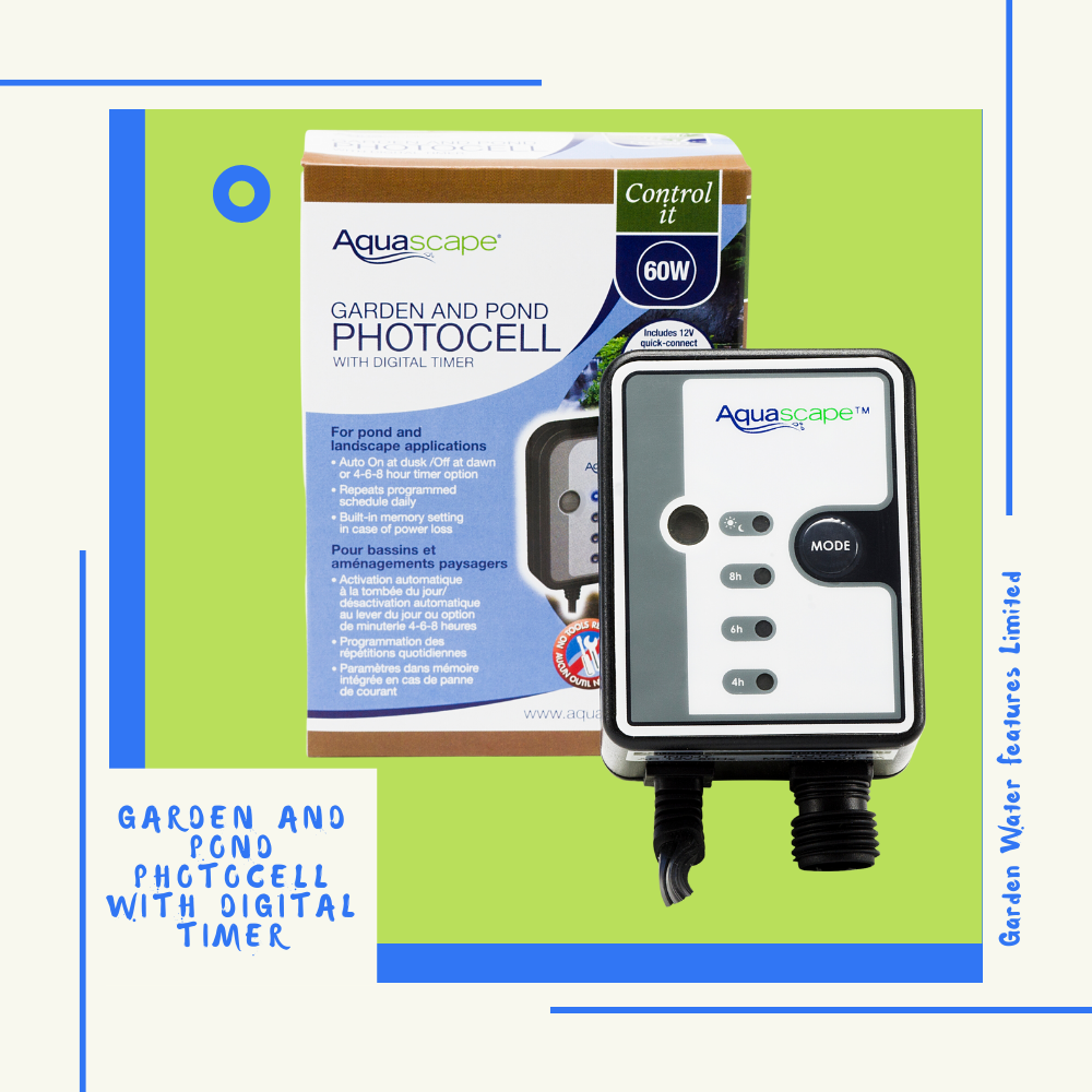 Garden and Pond Photocell With Digital Timer - Garden Water Features