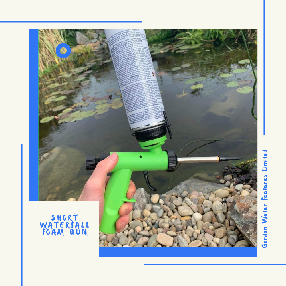 Short Waterfall Foam Gun - Garden Water Features