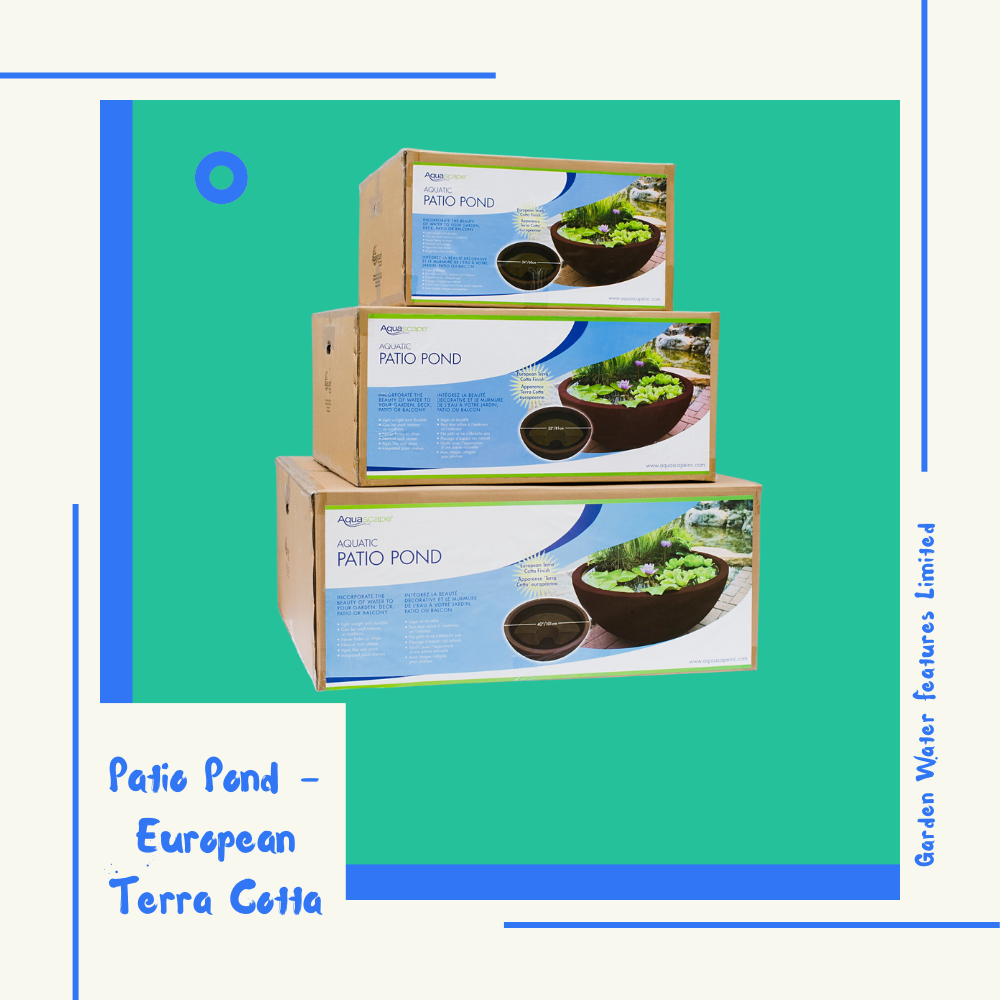 Patio Pond - European Terra Cotta - WaterFeature.Shop