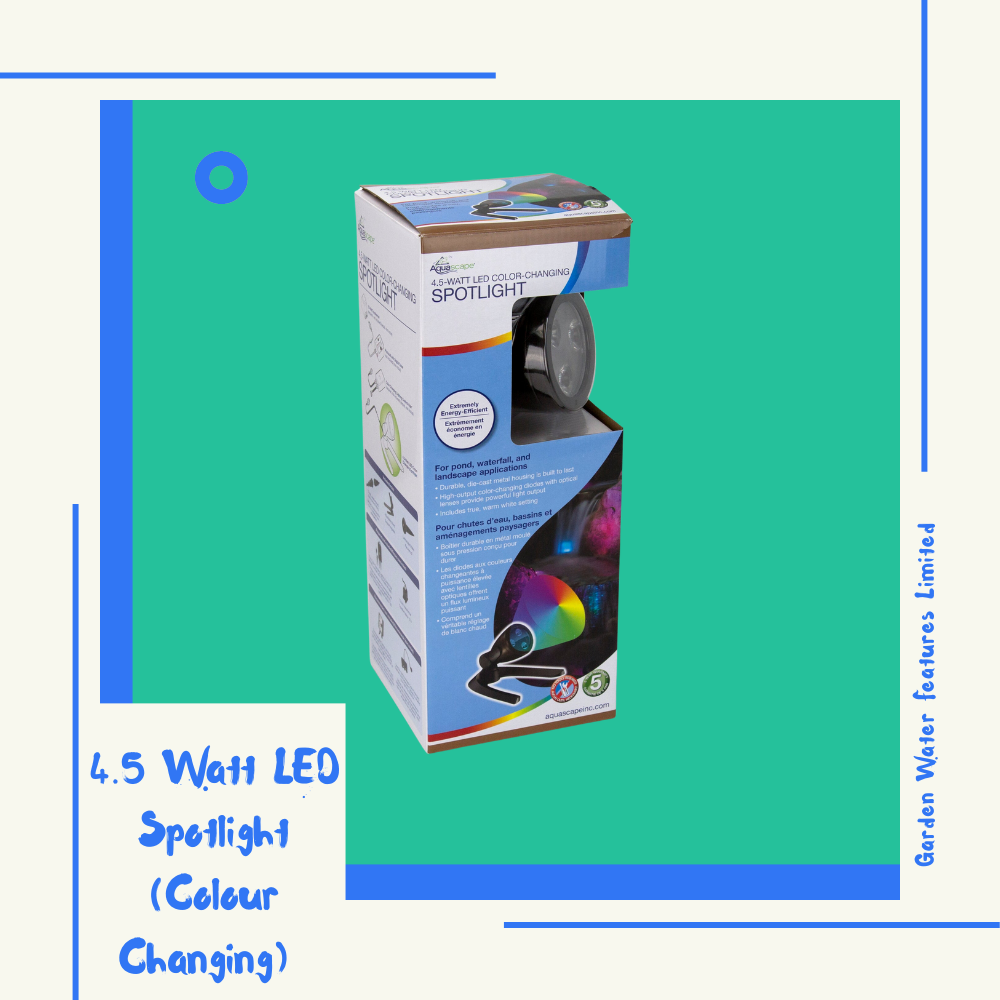 4.5 Watt LED Spotlight (Colour Changing) - WaterFeature.Shop