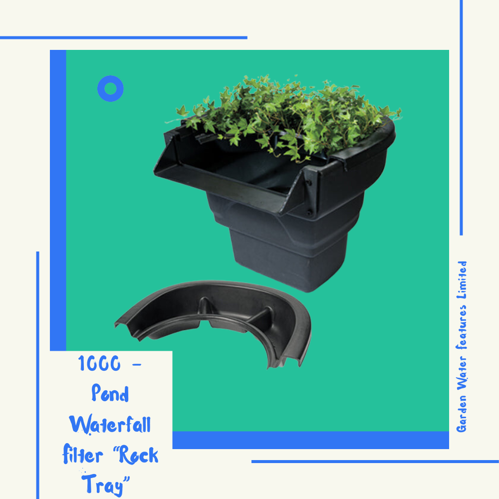 1000 - Pond Waterfall Filter “Rock Tray” - WaterFeature.Shop