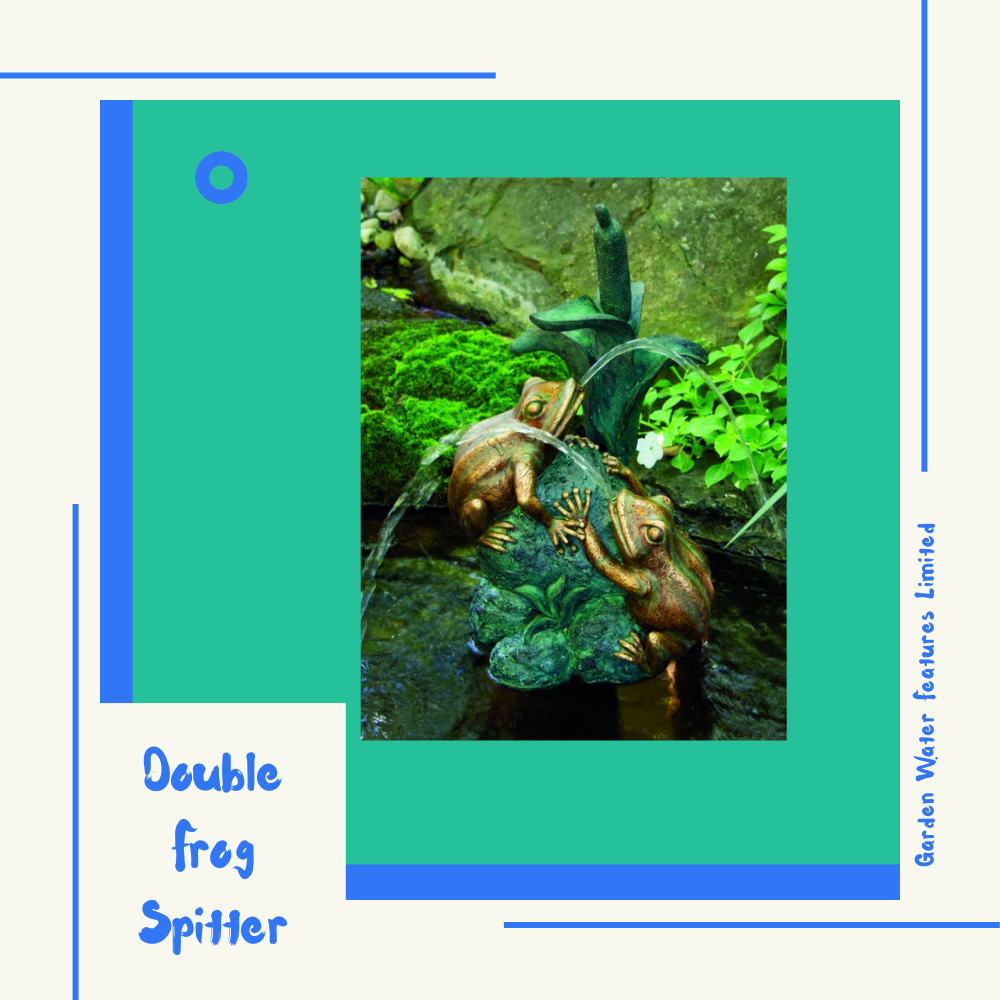 Double Frog Spitter - WaterFeature.Shop