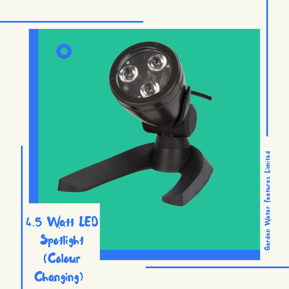 4.5 Watt LED Spotlight (Colour Changing) - WaterFeature.Shop