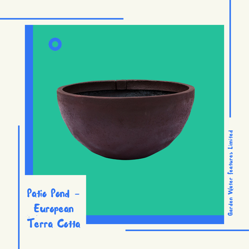 Patio Pond - European Terra Cotta - WaterFeature.Shop