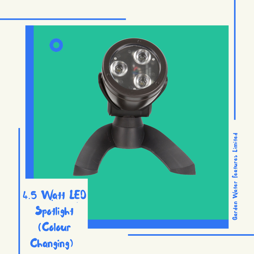 4.5 Watt LED Spotlight (Colour Changing) - WaterFeature.Shop
