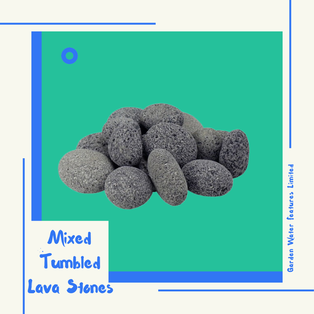 Mixed Tumbled Lava Stones