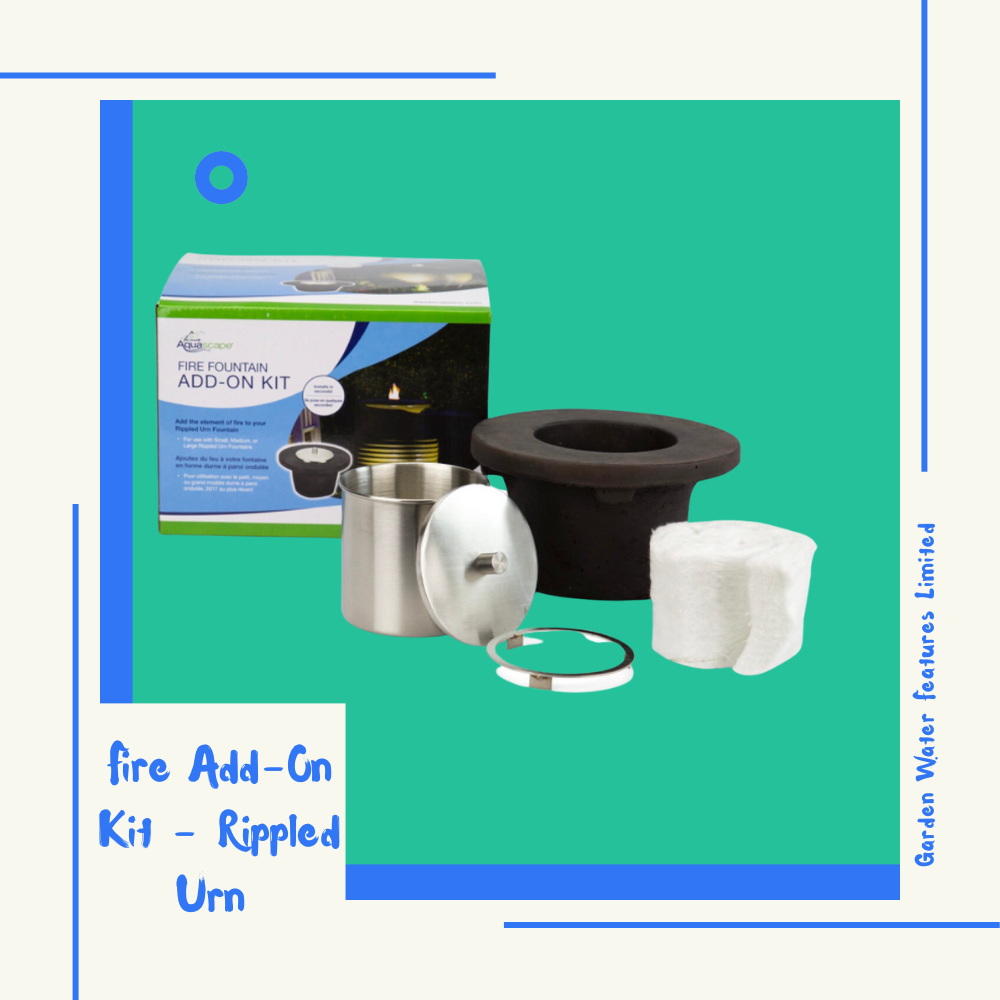 Fire Add-On Kit - Rippled Urn - WaterFeature.Shop