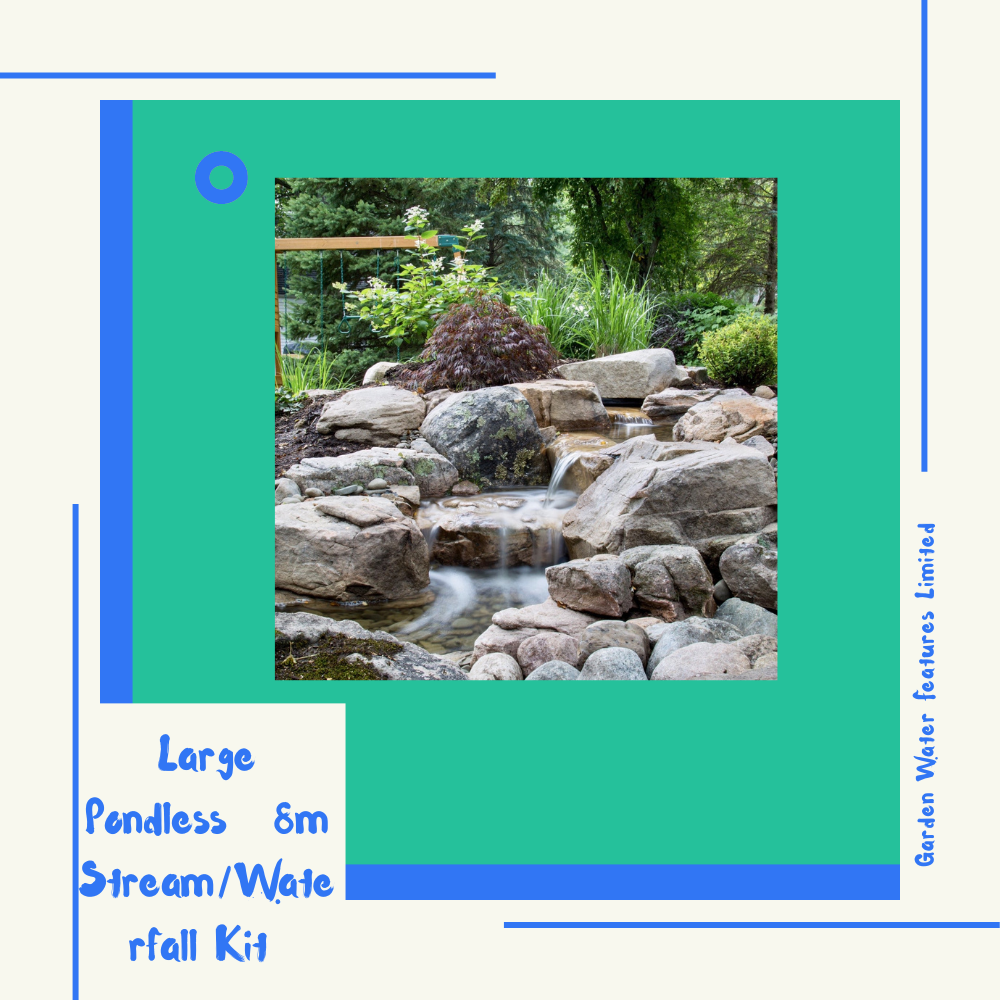 Large Pondless® 8m Stream/Waterfall Kit - WaterFeature.Shop