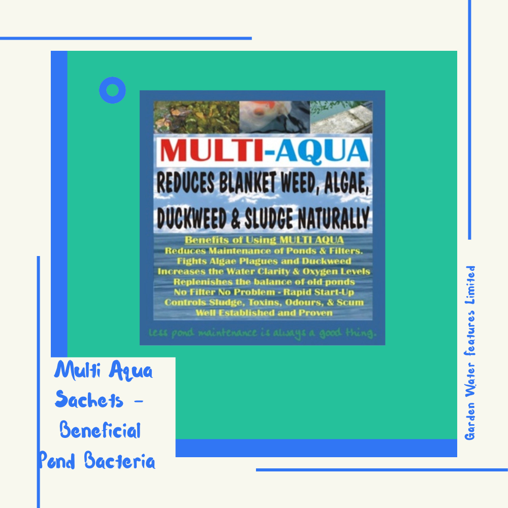 Multi Aqua Sachets - Beneficial Pond Bacteria - WaterFeature.Shop