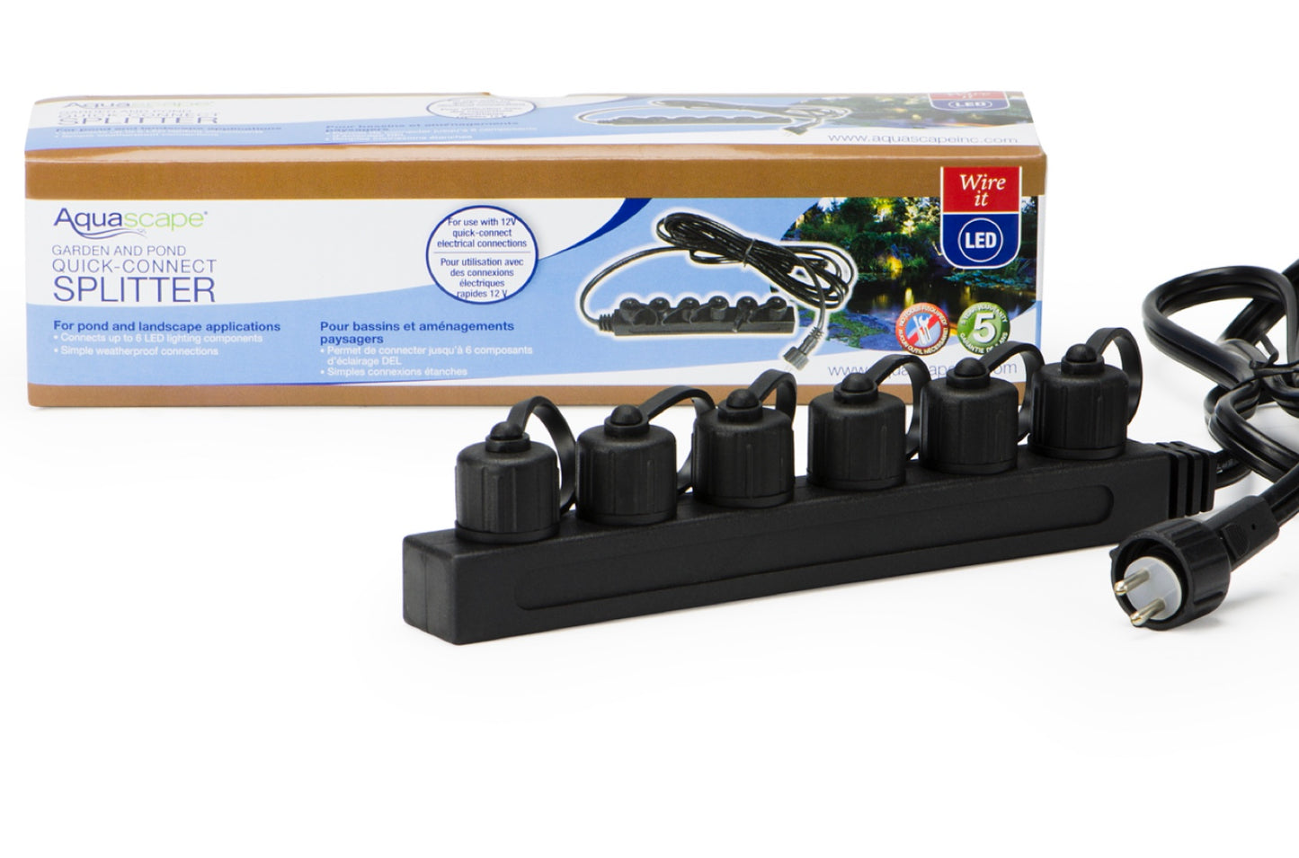 Aquascape UK Garden and Pond 6-Way Quick-Connect Splitter - WaterFeature.Shop