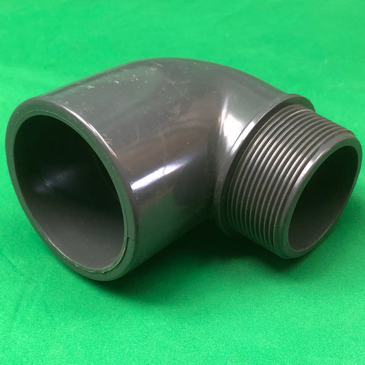 63mm Slip 90 Elbow to 2” Male Thread - WaterFeature.Shop
