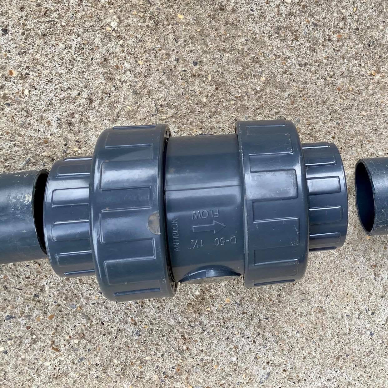 50mm Solvent Non-Return Valve - WaterFeature.Shop
