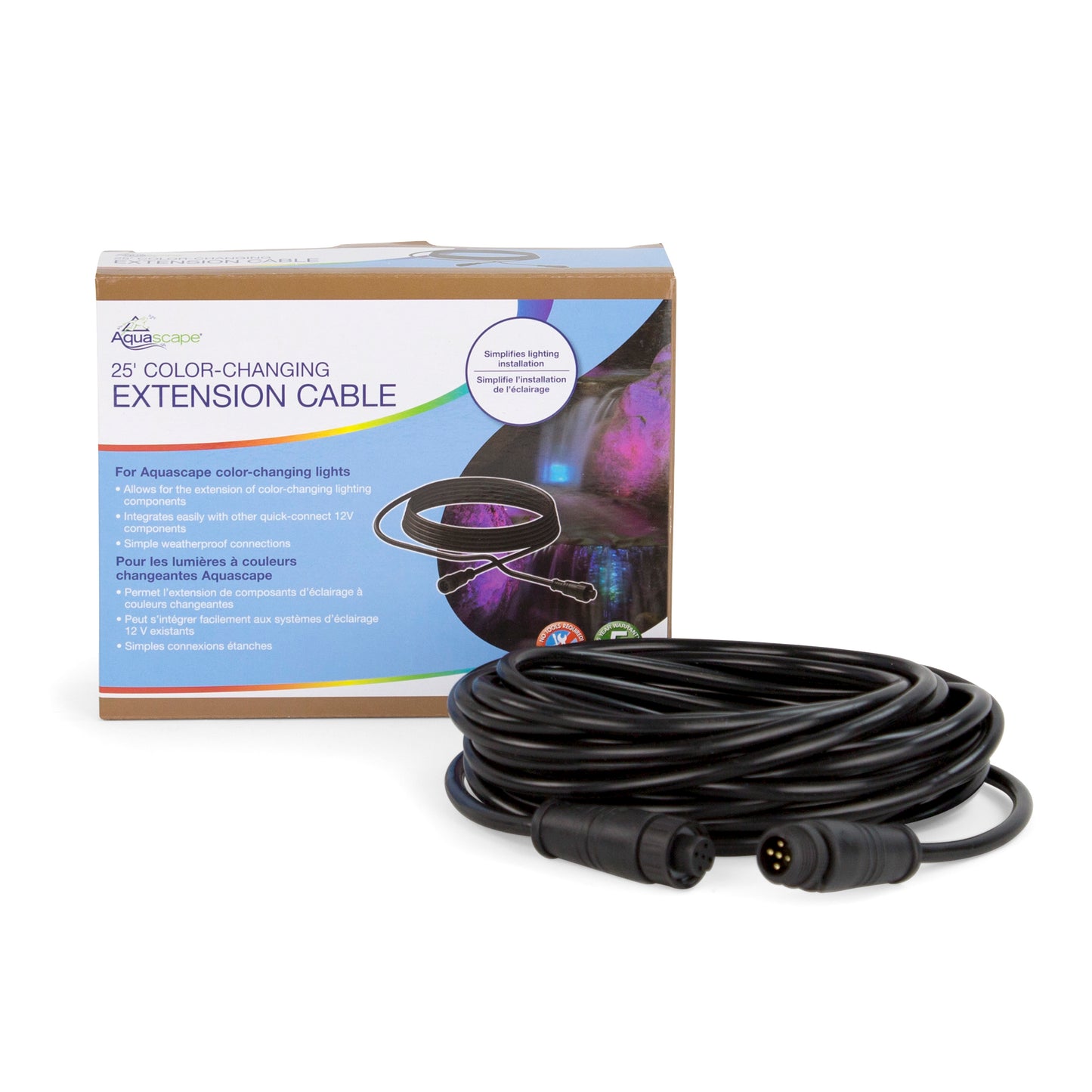 LED EXTENSION CABLE - 7.5m - COLOUR-CHANGING LIGHTING - UK - WaterFeature.Shop
