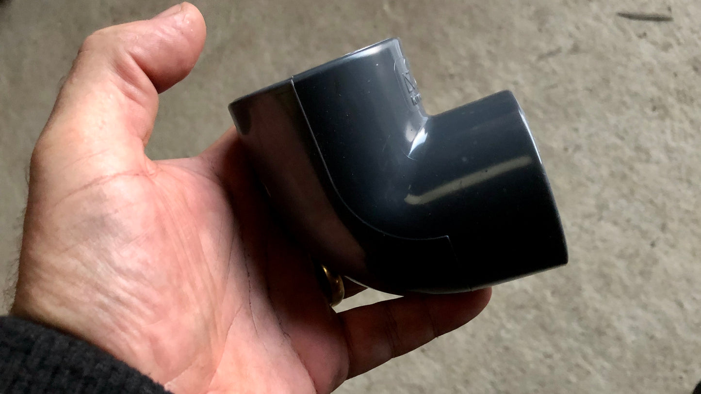 ELBOW 90 - SOLVENT Slip - 50mm - WaterFeature.Shop