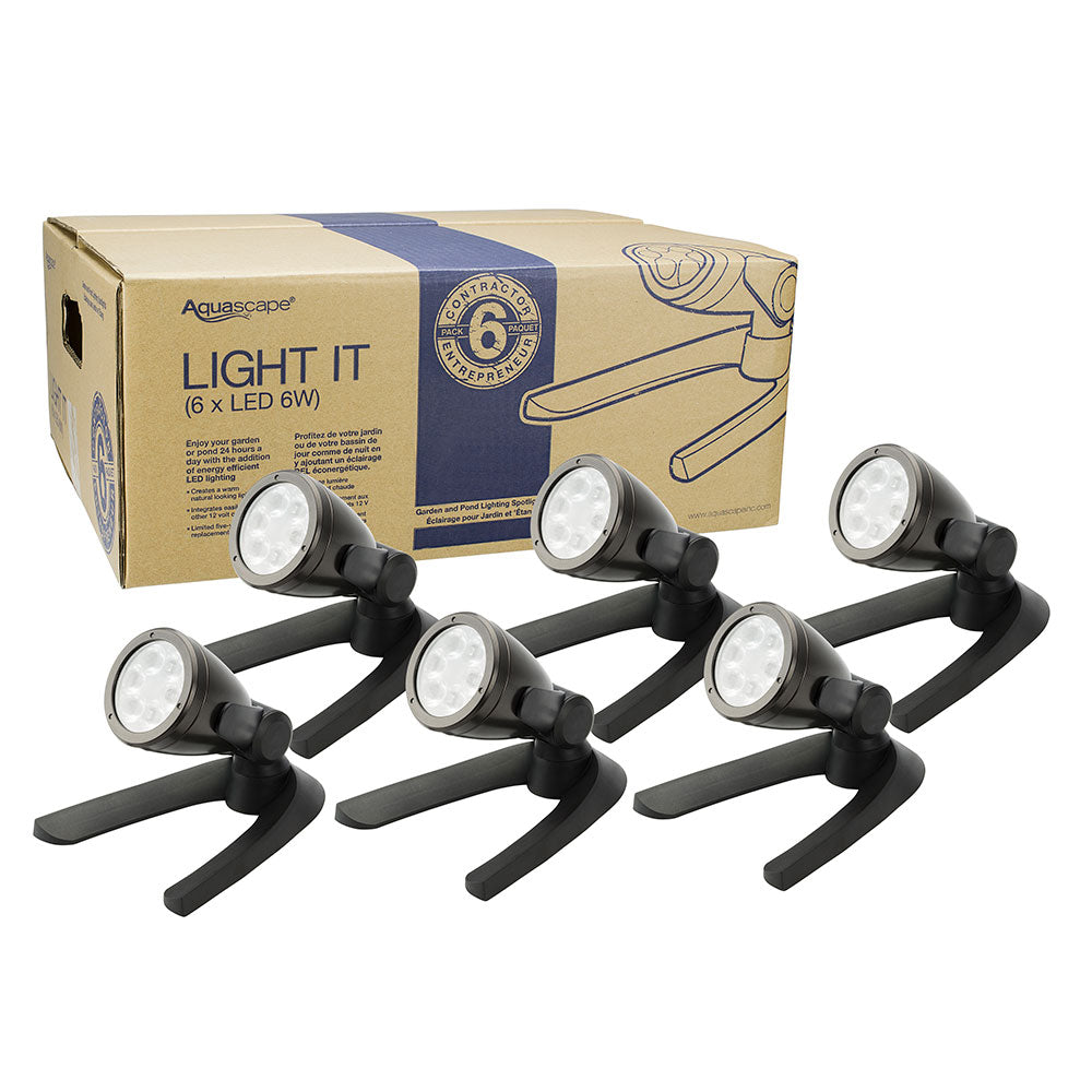 6 watt Pond and Landscape LED Spotlight (6 Pack) - WaterFeature.Shop