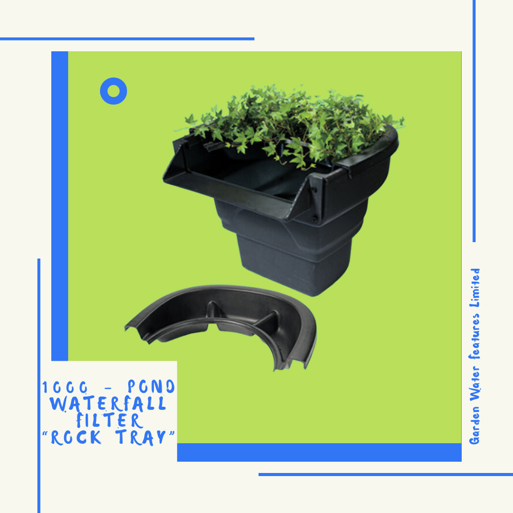 1000 - Pond Waterfall Filter “Rock Tray” - WaterFeature.Shop