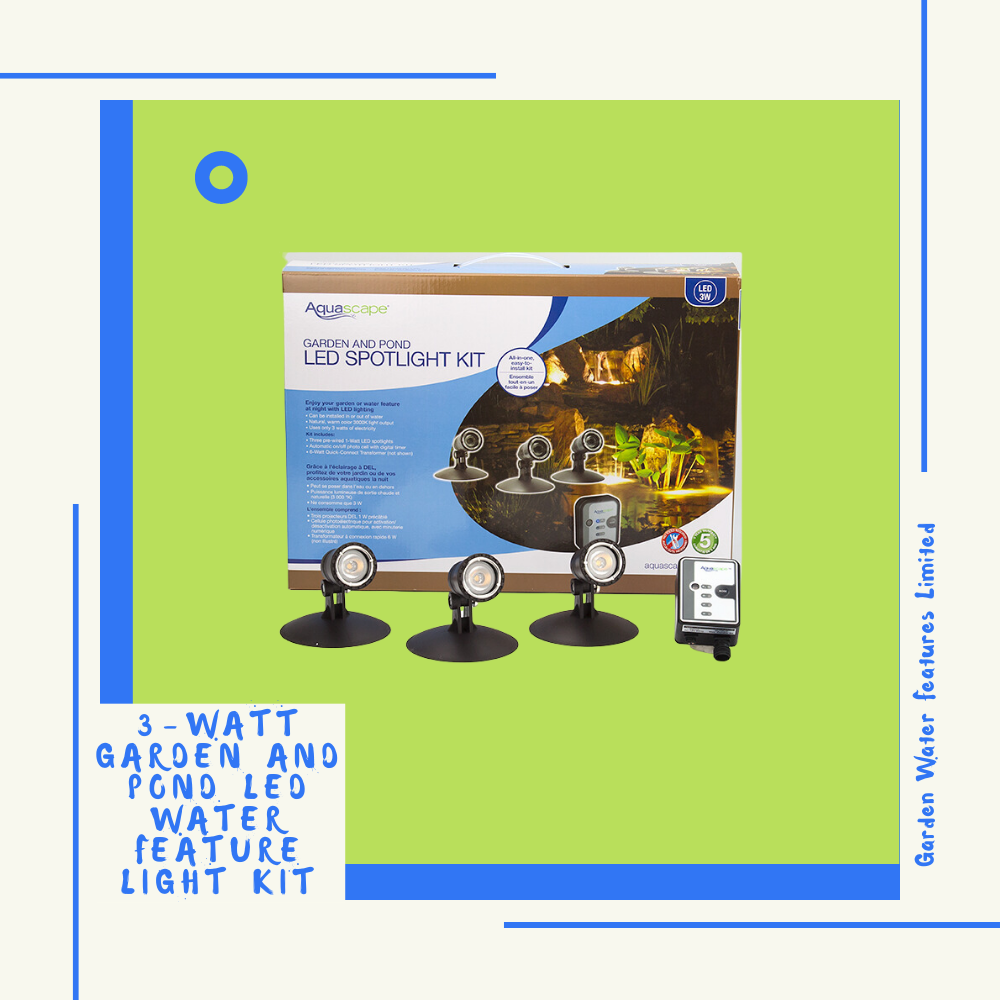 3-Watt LED - Garden and Pond Spotlight Kit