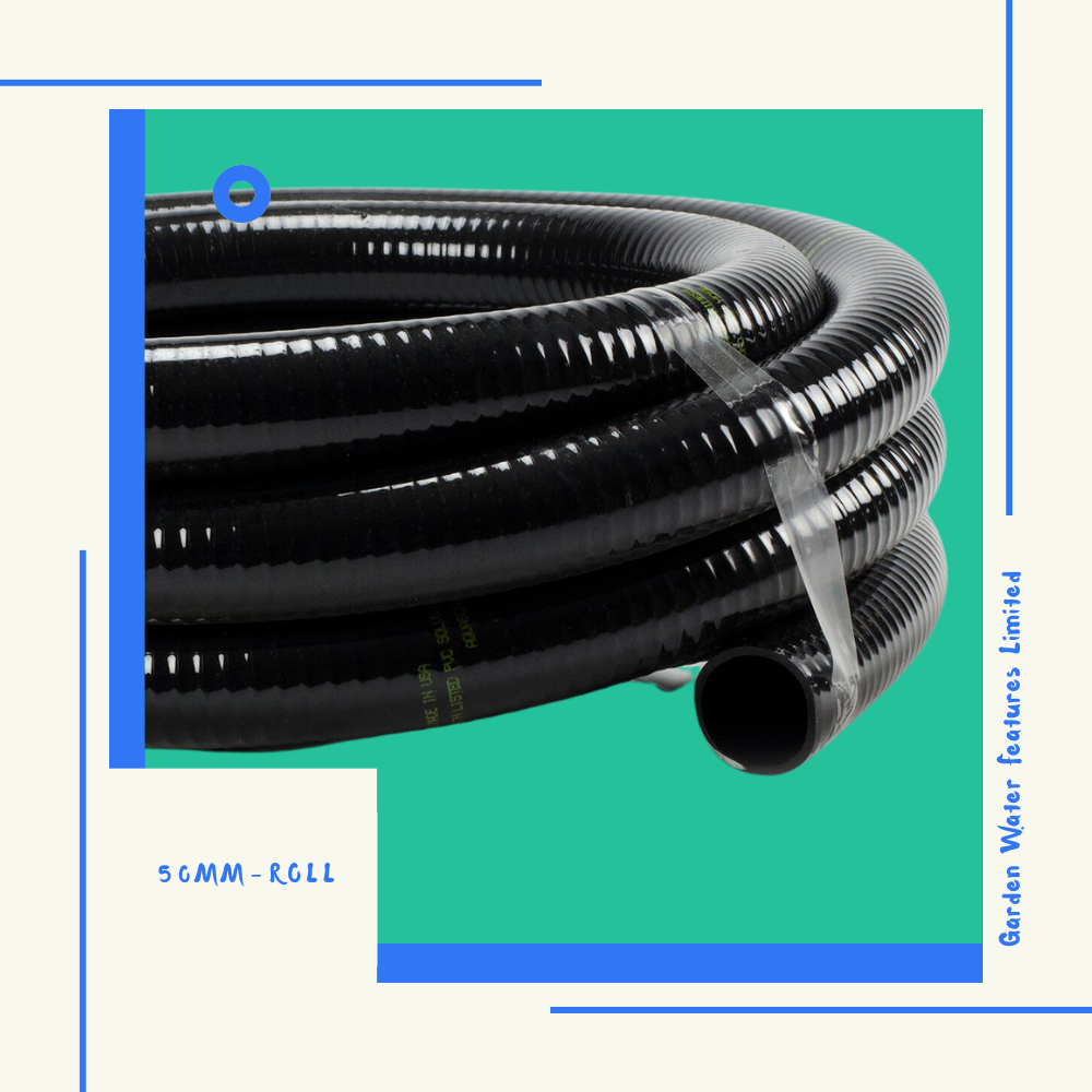 50mm x 30m Pond Hose Suction Heavy Duty Water Feature Pipe