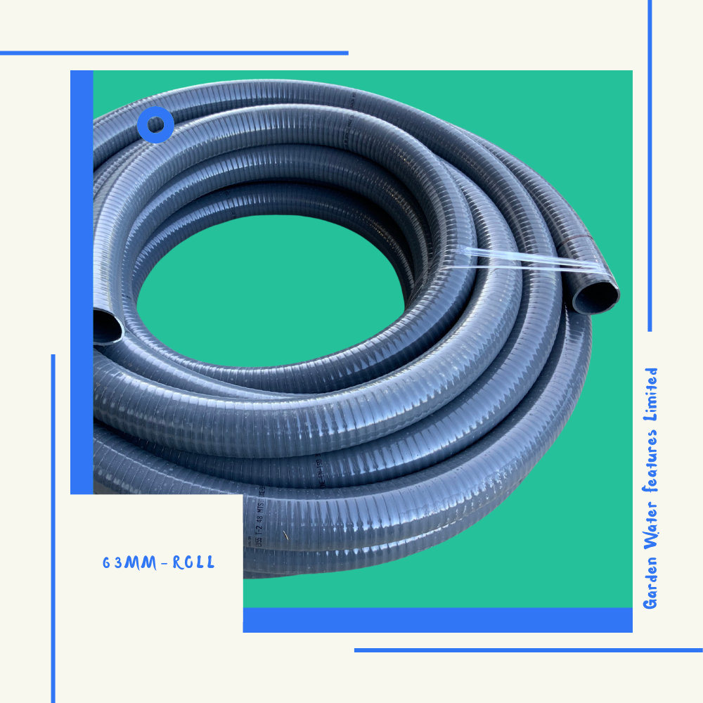 Pond Hose - Solvent - Flexible PVC Pipe - WaterFeature.Shop