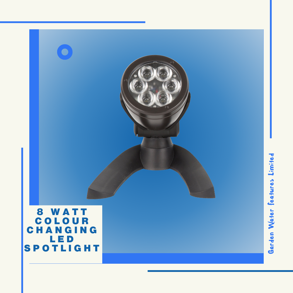 Spotlight - 8 Watt - Colour - WaterFeature.Shop
