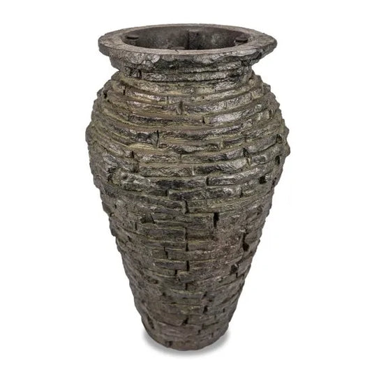 Extra Small Stacked Slate Urn