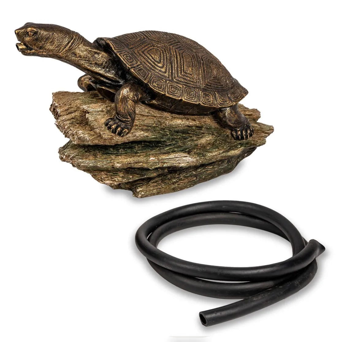 Turtle on Log Spitter