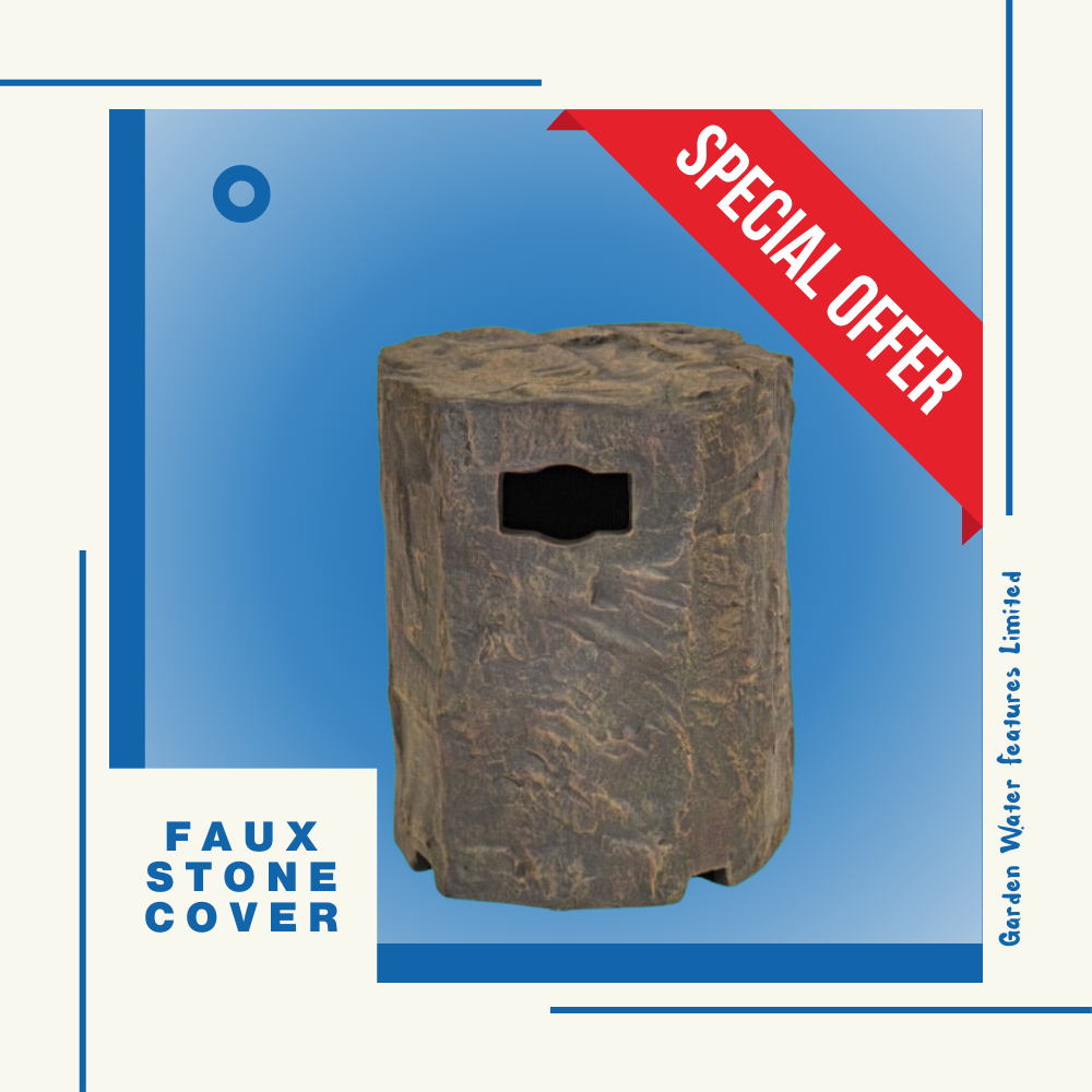 Fire - Faux Stone Propane Tank Cover