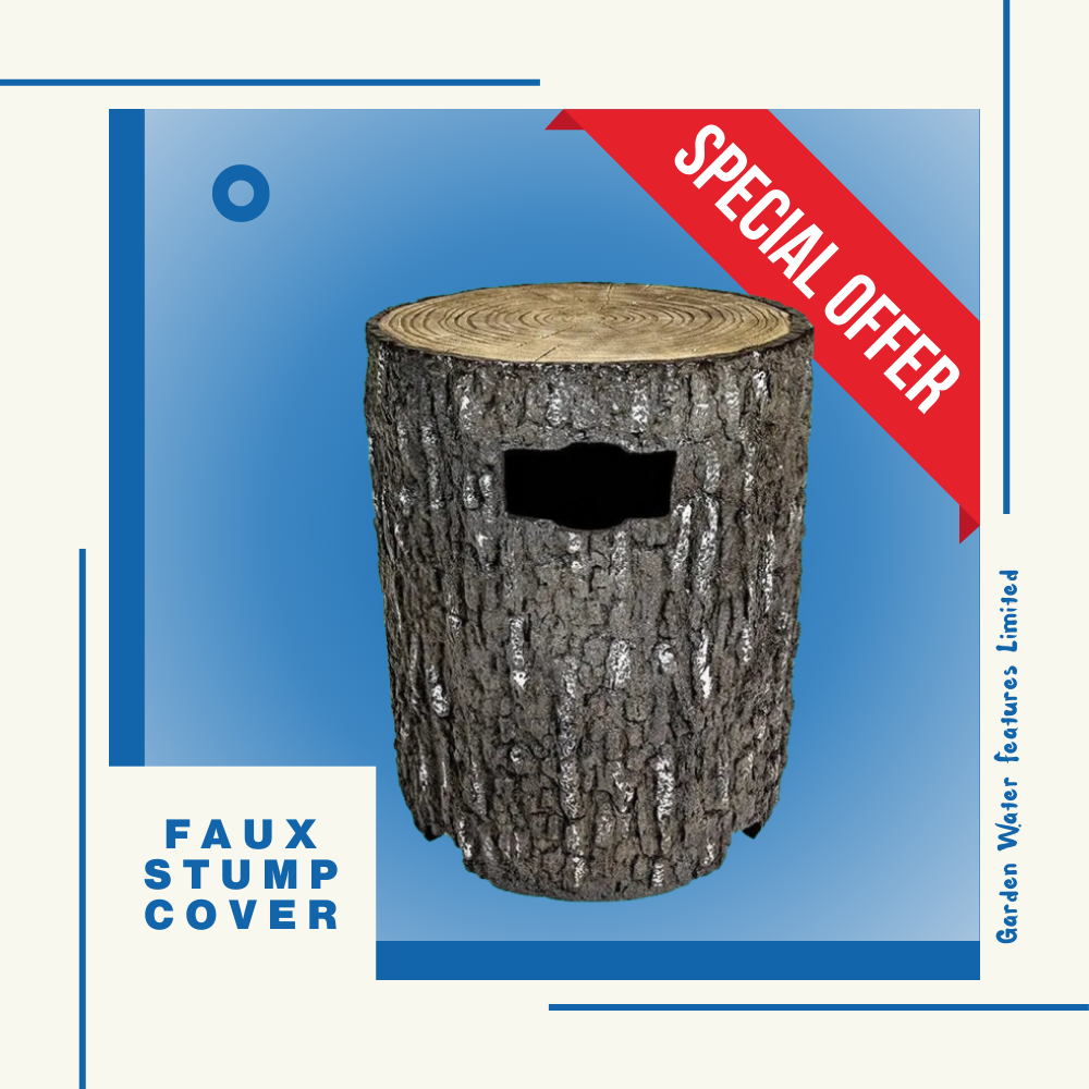 Fire - Faux Stump Propane Tank Cover