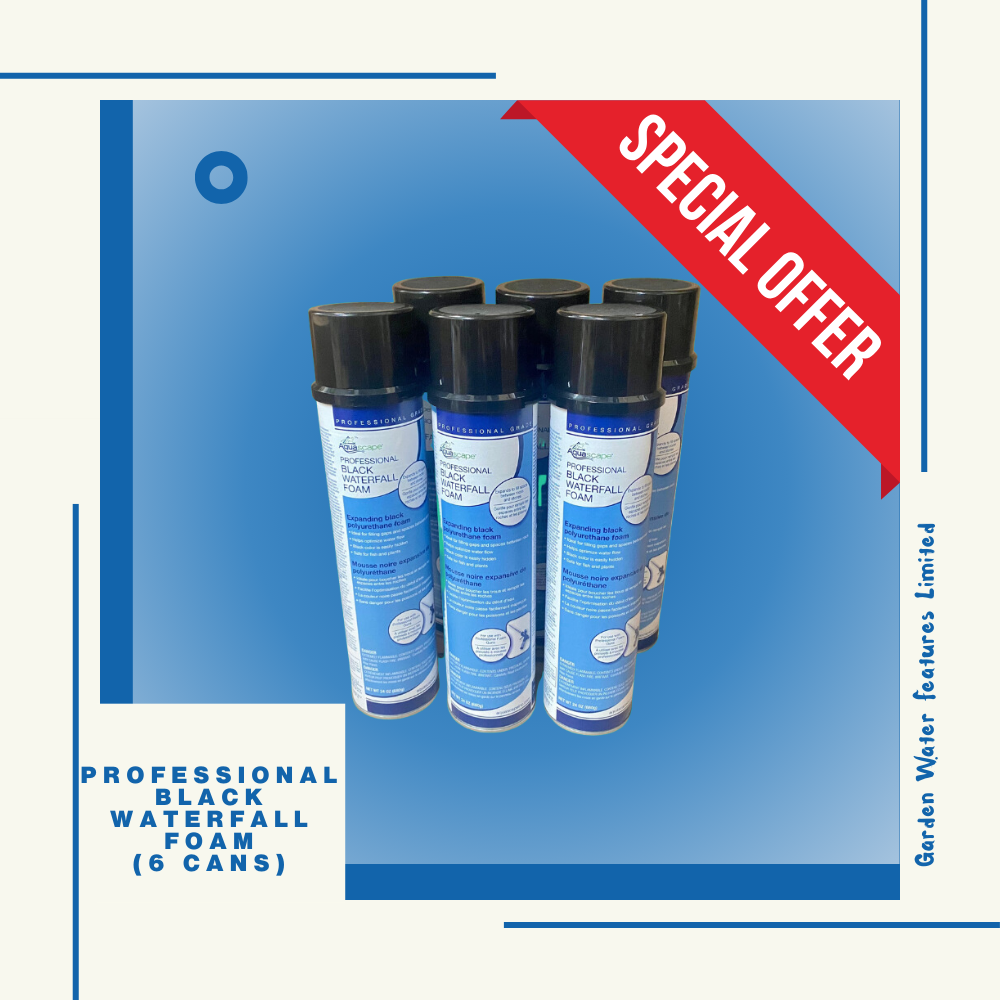 Professional Black Waterfall Foam