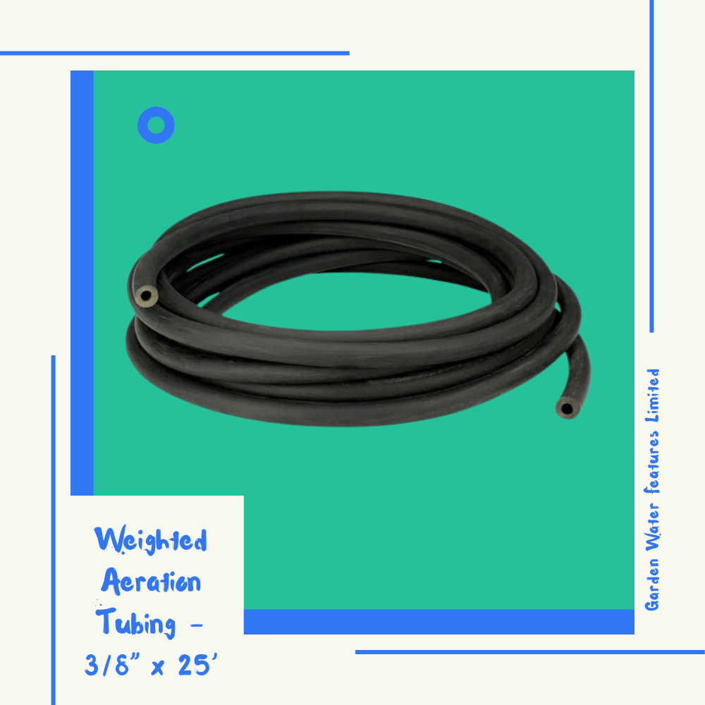 Weighted Aeration Tubing - 10mm x 7.5m - WaterFeature.Shop