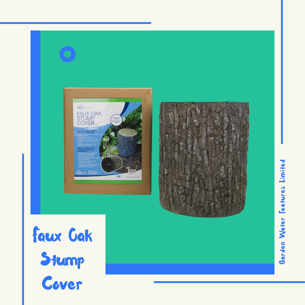 Faux Oak Stump Cover - WaterFeature.Shop