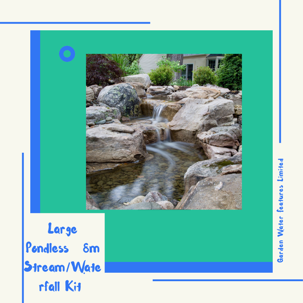 Large Pondless® 8m Stream/Waterfall Kit - WaterFeature.Shop