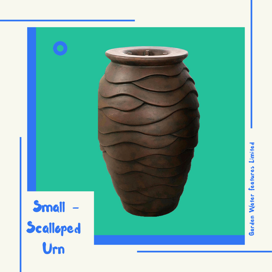 Small - Scalloped Urn - WaterFeature.Shop