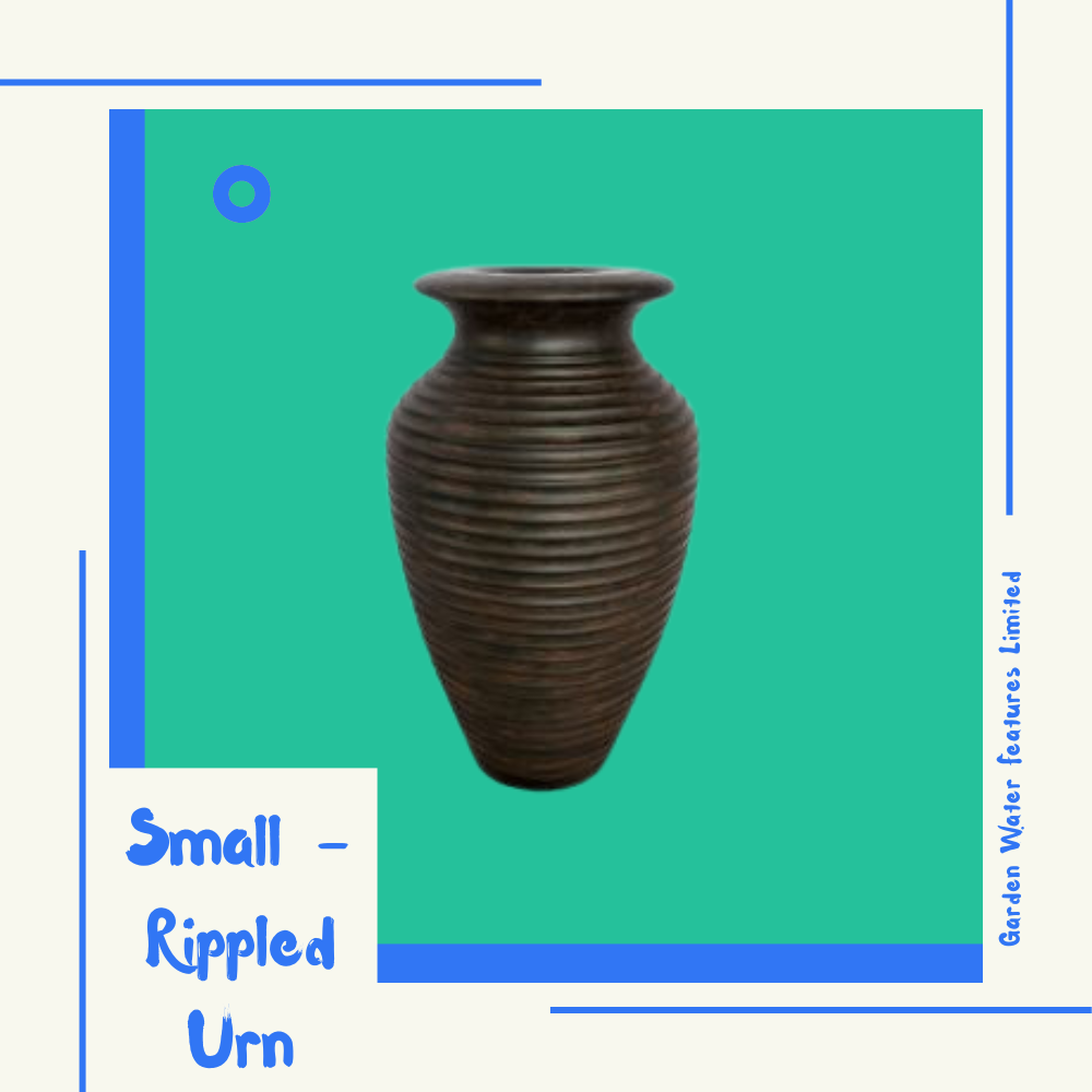 Small - Rippled Urn - WaterFeature.Shop