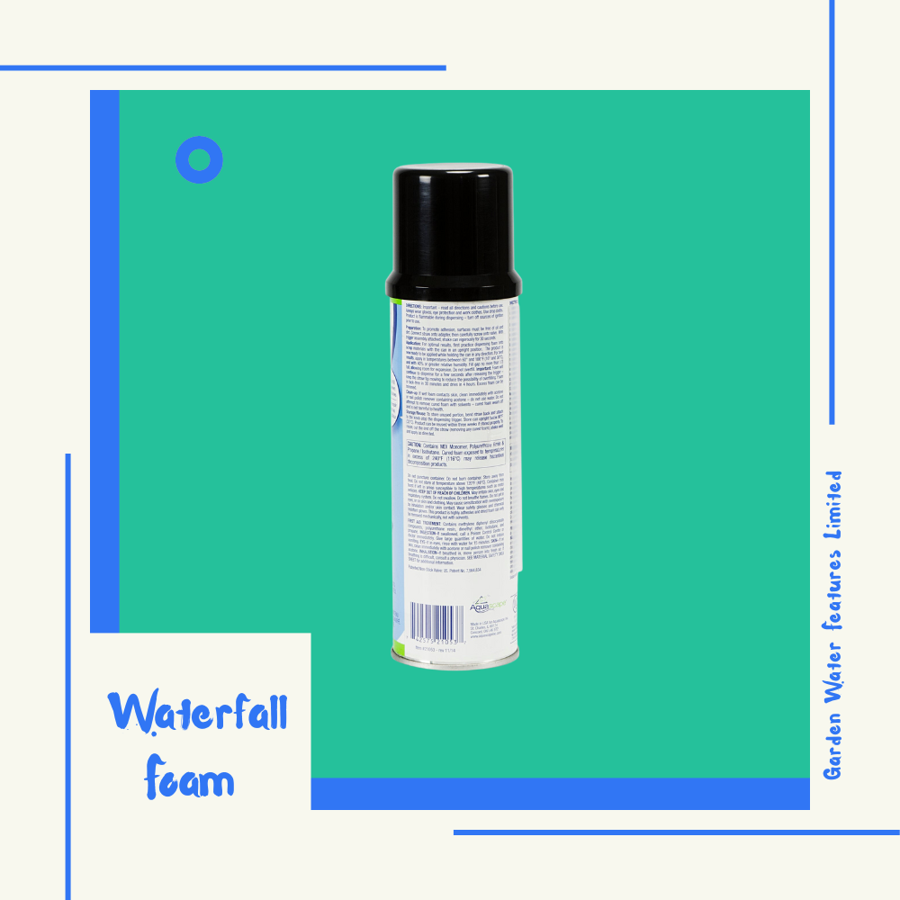 Waterfall Foam Label - WaterFeature.Shop
