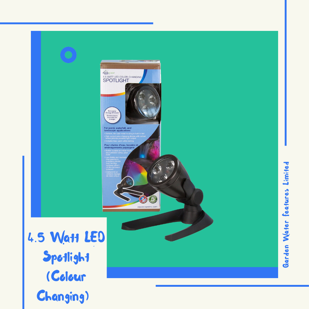 4.5 Watt LED Spotlight (Colour Changing) - WaterFeature.Shop