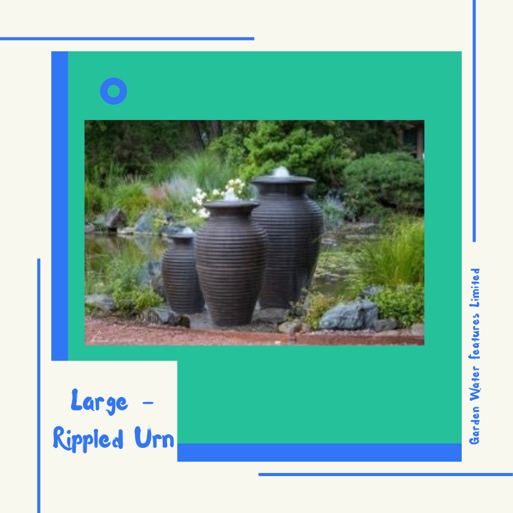 Large - Rippled Urn - WaterFeature.Shop