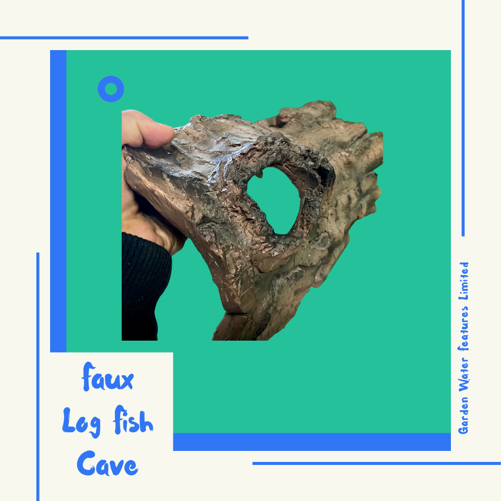 Faux Log Fish Cave - WaterFeature.Shop