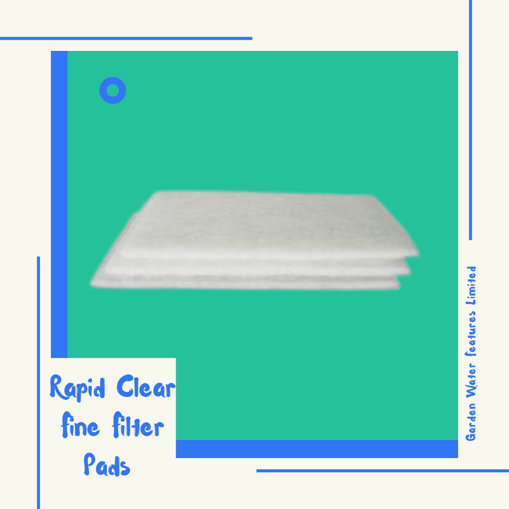 3 x Rapid Clear Fine Filter Pads - WaterFeature.Shop