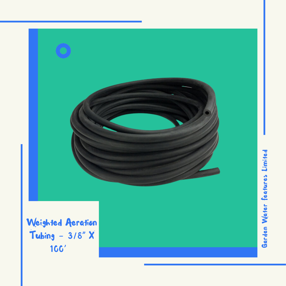 Weighted Aeration Tubing – 3/8″ x 100′
