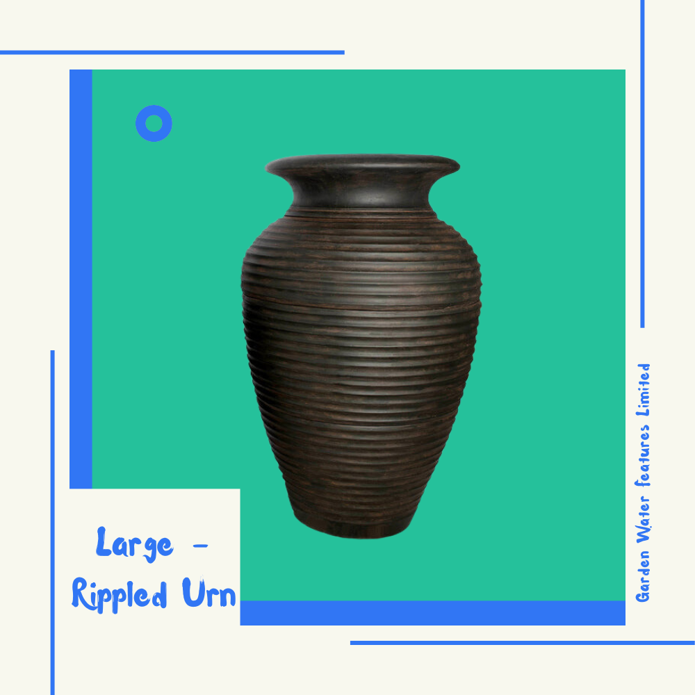 Large - Rippled Urn - WaterFeature.Shop