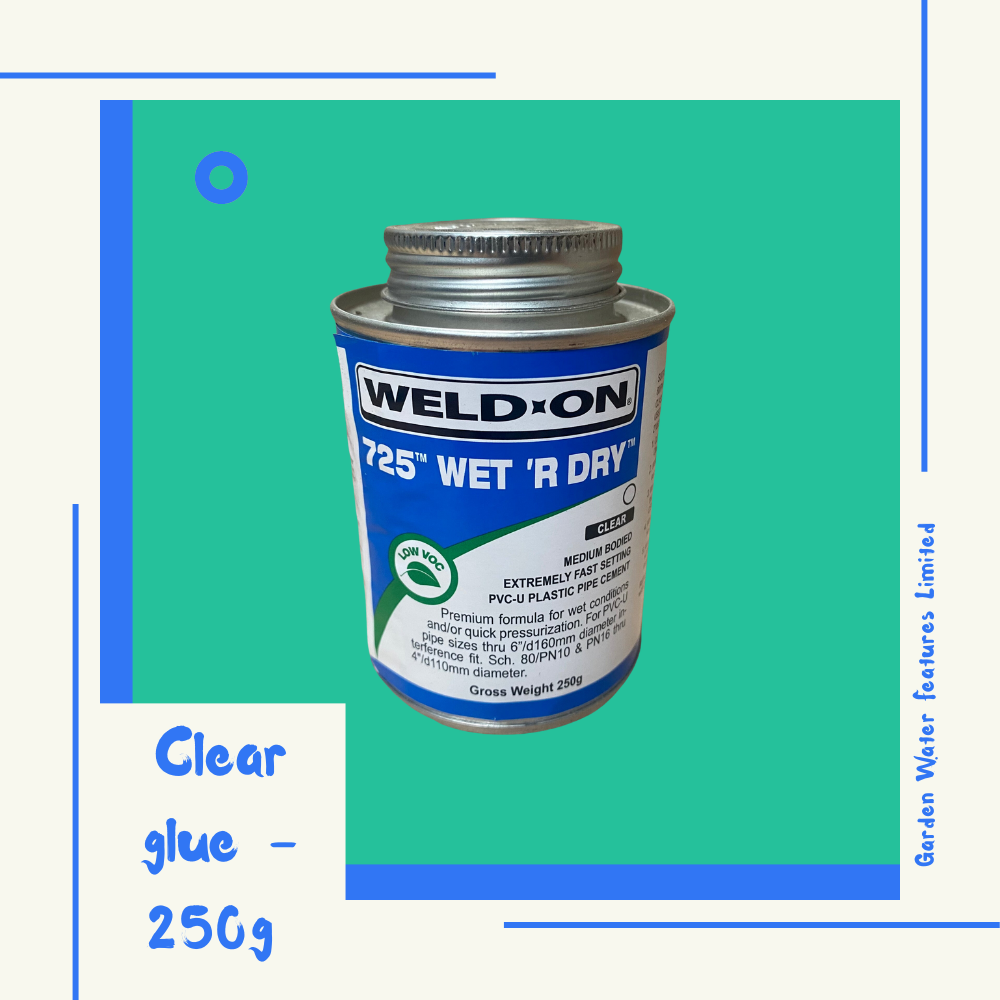 Instant Blue Glue - for PVC Pipe - WaterFeature.Shop