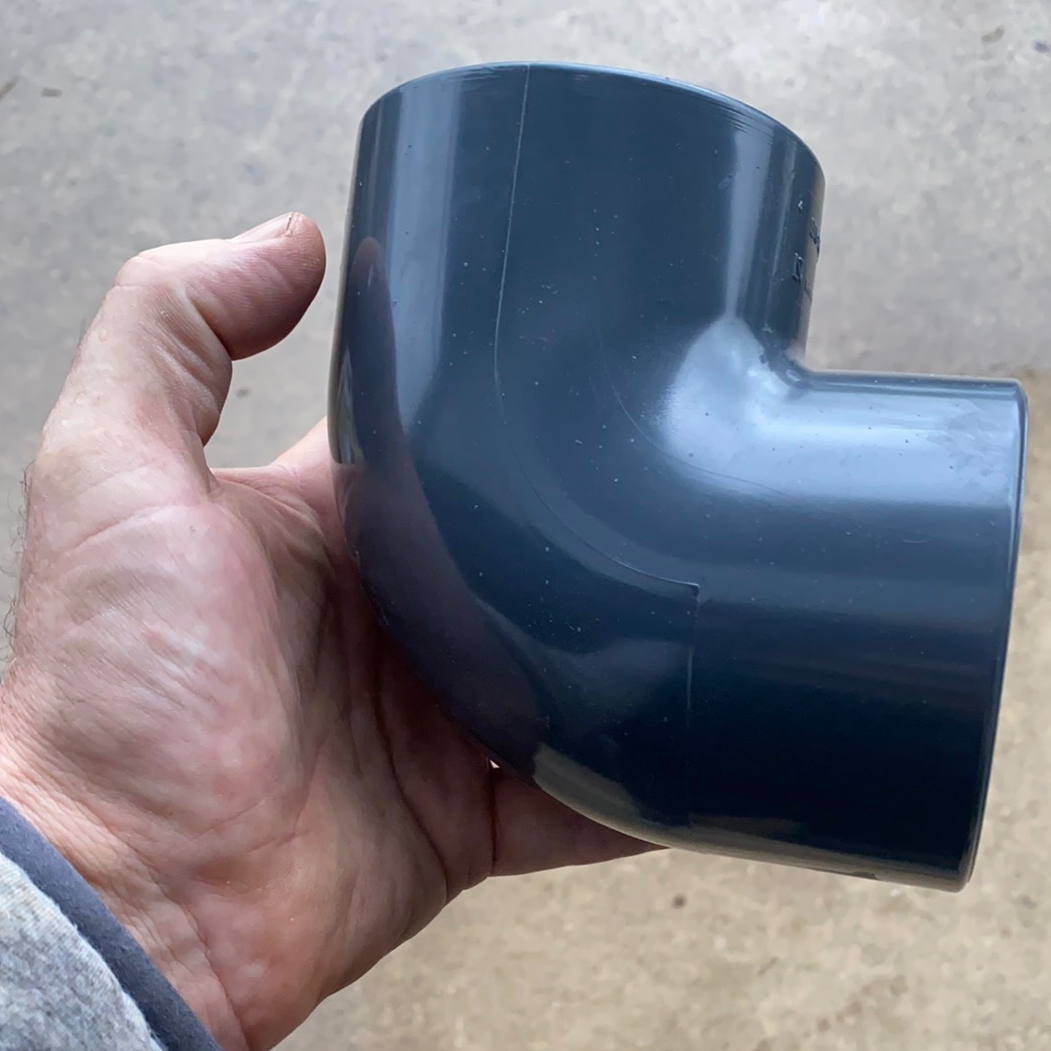 ELBOW 90 - SOLVENT Slip - 75mm - WaterFeature.Shop