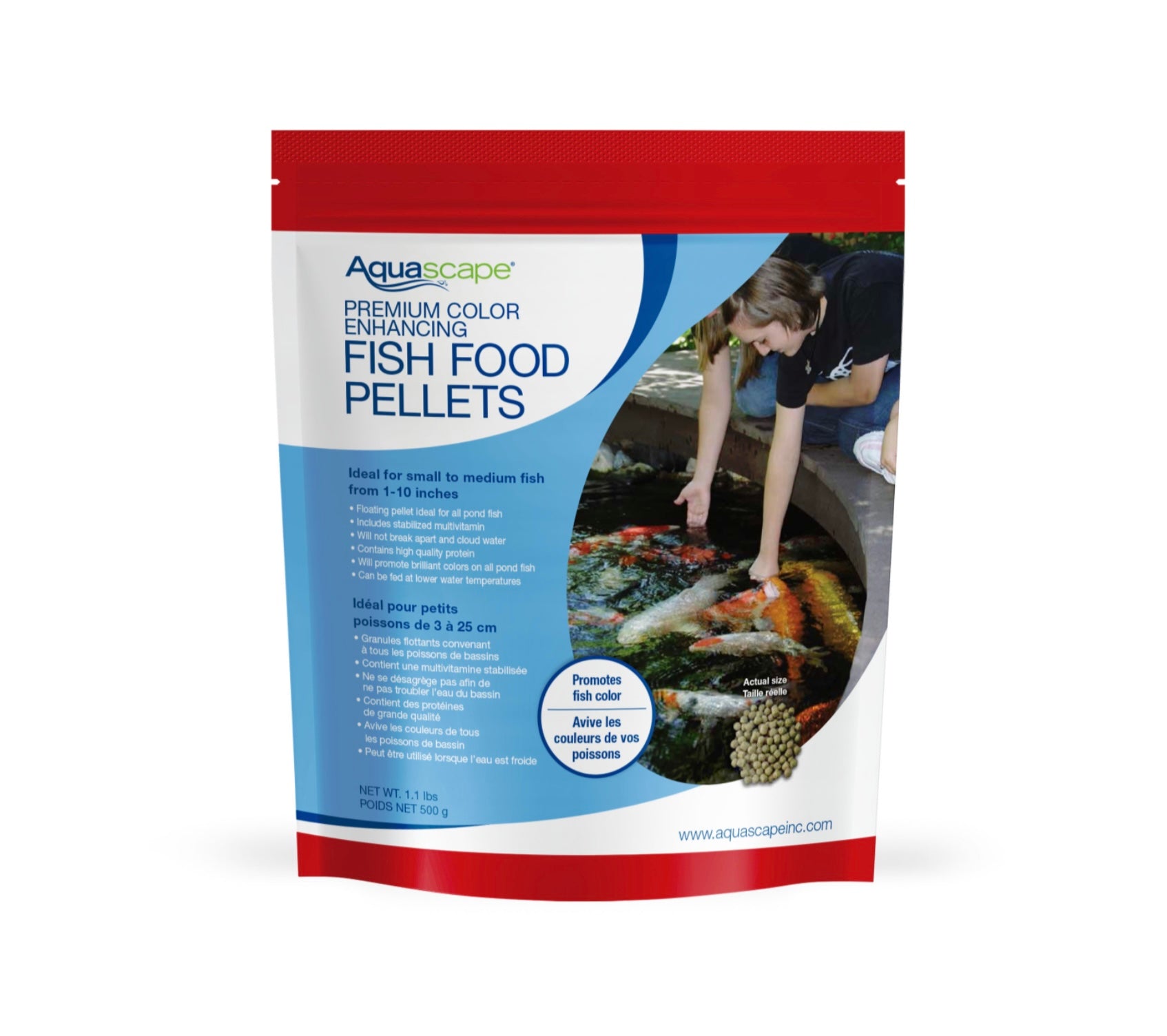 Premium Color Enhancing Fish Food Pellets - 500g - WaterFeature.Shop