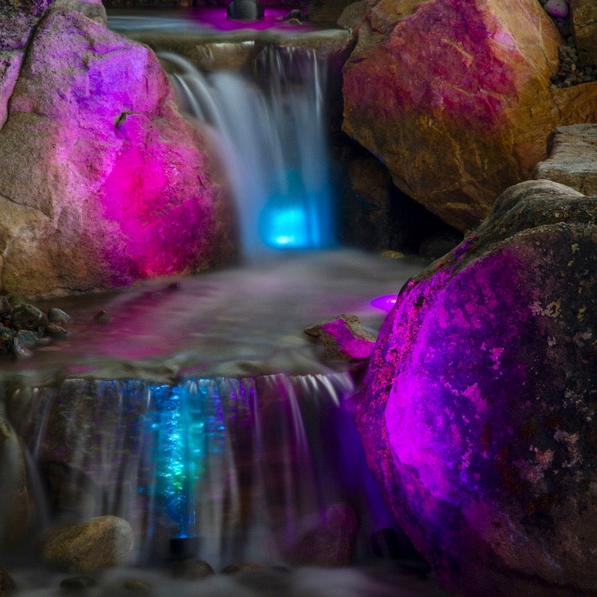 LED KIT - Lighting Package 3 x 2 Watt (Colour Changing Waterfall and Garden Lights) - UK - WaterFeature.Shop